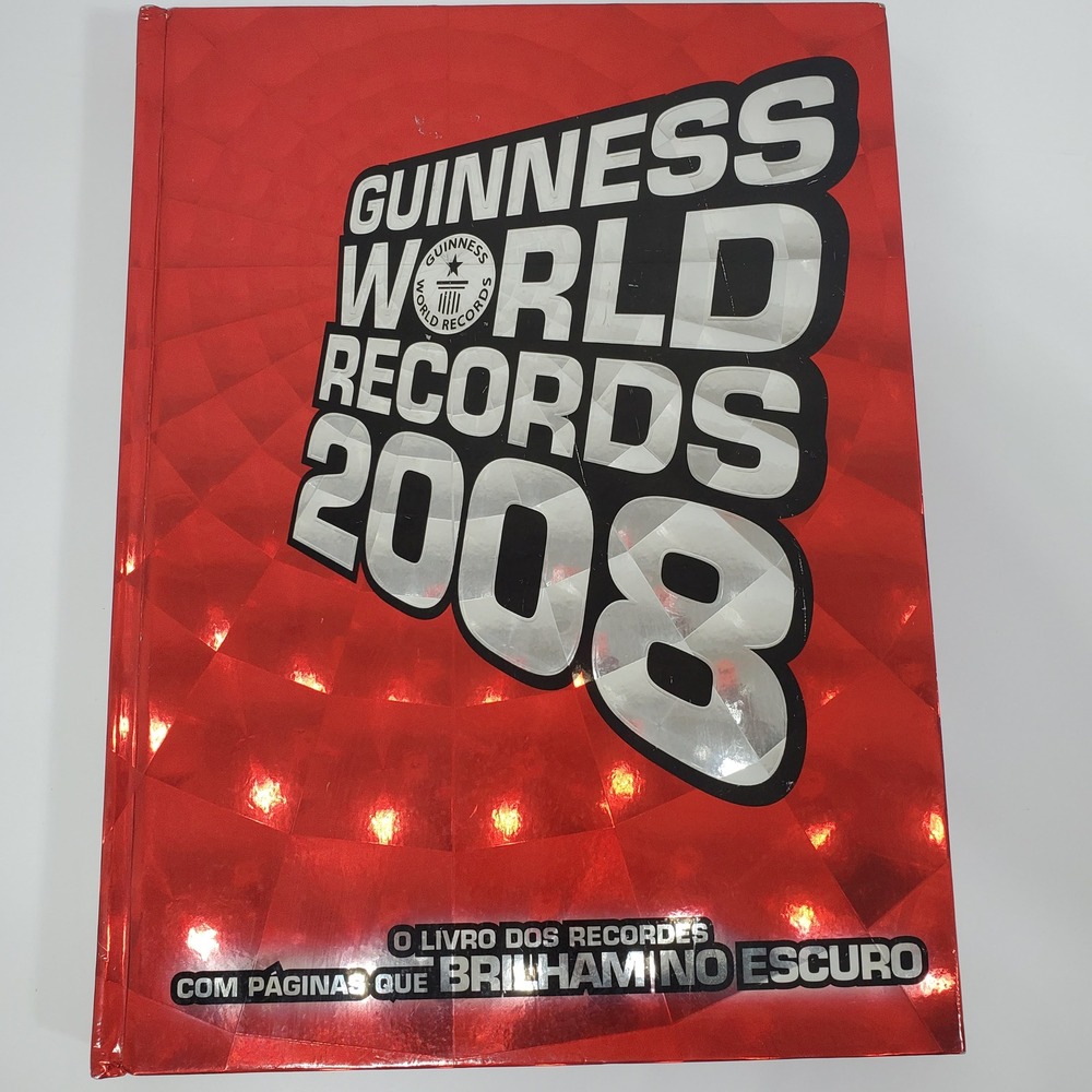 Guinness World Records 2008 Hardcover Book Portuguese Edition
